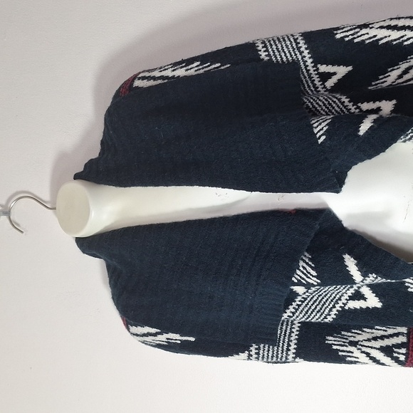 Abercrombie & Fitch Open Cardian Sweater Winter Blue XS - Picture 2 of 7